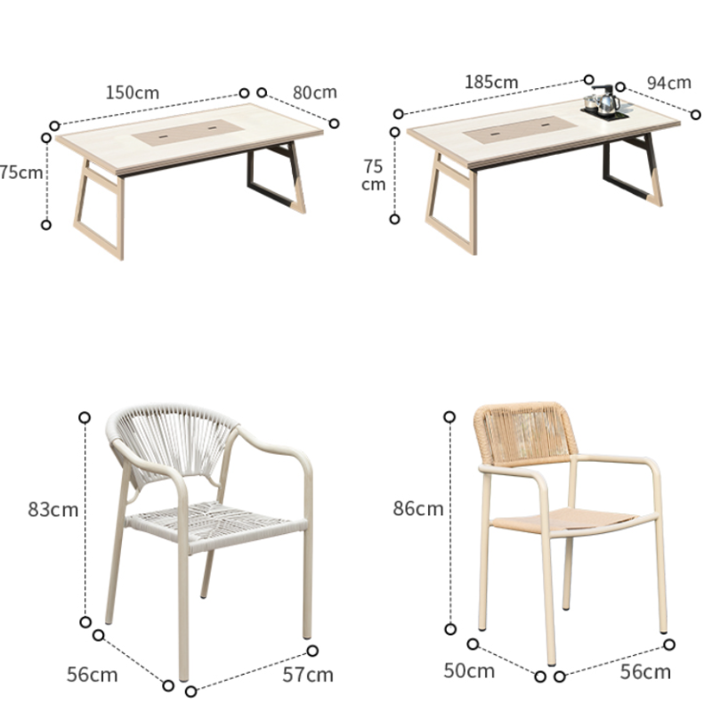 Outdoor Patio Leisure Table And Chair Set